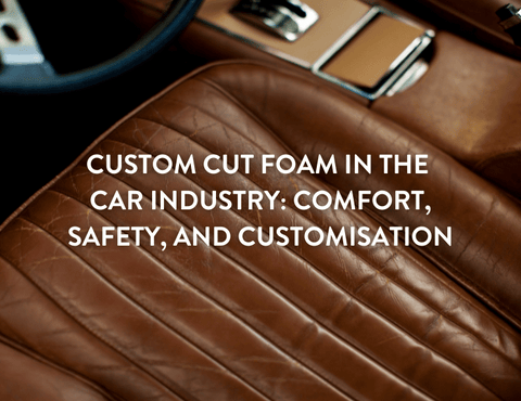 Tan leather car seat in a vintage car