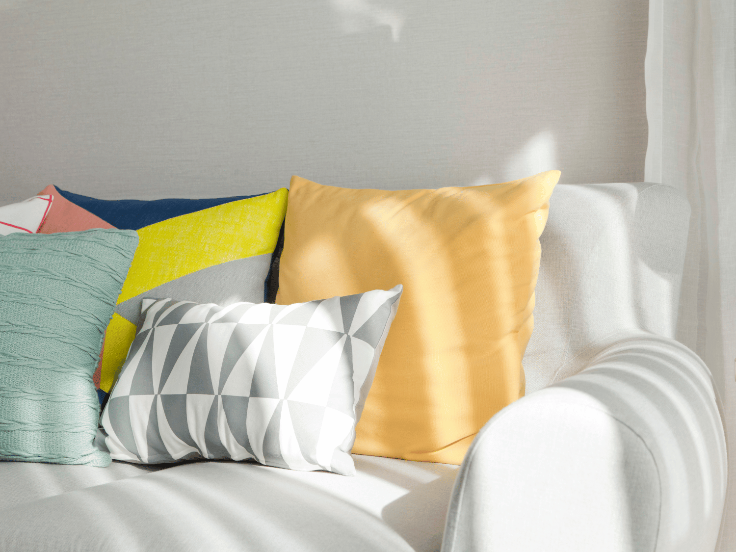 Settee sales cushions refilled