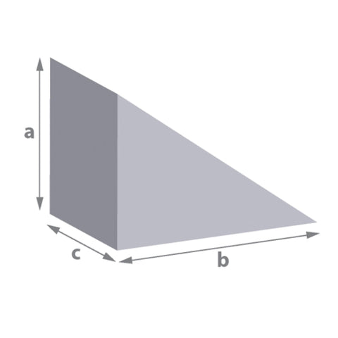 Wedge/ right angled triangle foam cut to size. This shape can be used for seating, cushions, bed wedges, bench seating, chairs, dining room pads, mattresses and more.  High density foam in soft, medium, firm and extra firm.  British foam, ordered online, fast cutting time, delivered to your door.