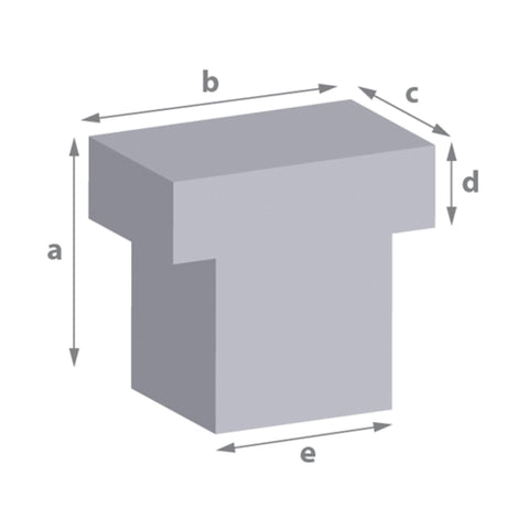 This T shaped foam cushion can be used for armchair/sofa cushion refilling, dining chair seat pads, office cushions, car seats and more. Simply select your foam density, input your sizes and get an instant quote.