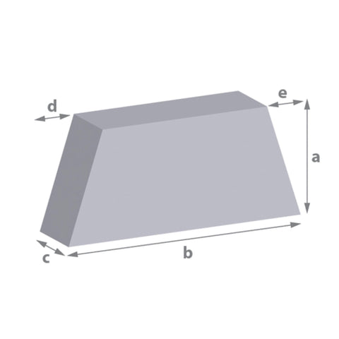 Window seat foam cut to size (4 sided, Isosceles trapezium, trapeziod). Suitable for seating pads, bench seating, dining room chairs, armchairs, sofa cushions, car seats and more.  High density foam in soft, medium, firm and extra firm.  British foam, ordered online, fast cutting time, delivered to your door.