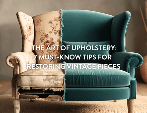 two seater wingbacked sofa half worn out with flowered boho chic tatty covering the other with green plush velveteen finish  