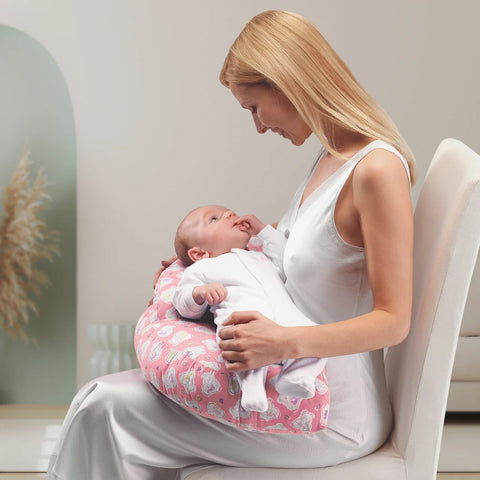 inflatable travel nursing cushion pink